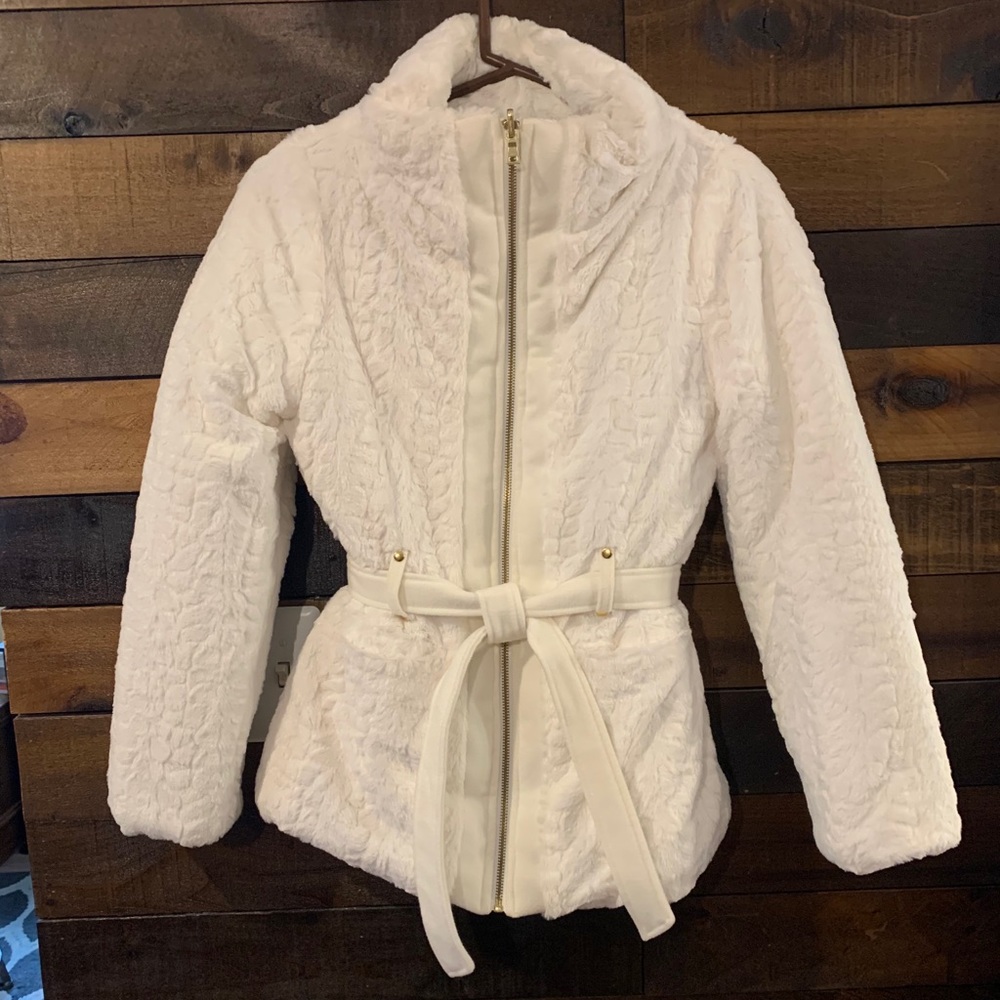 Kids Formal White Winter Coat